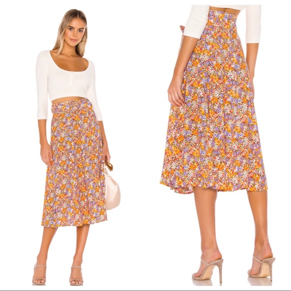 Faithfull the Brand Dresses & Skirts - Faithfull The Brand Revolve Luda Floral Midi Skirt